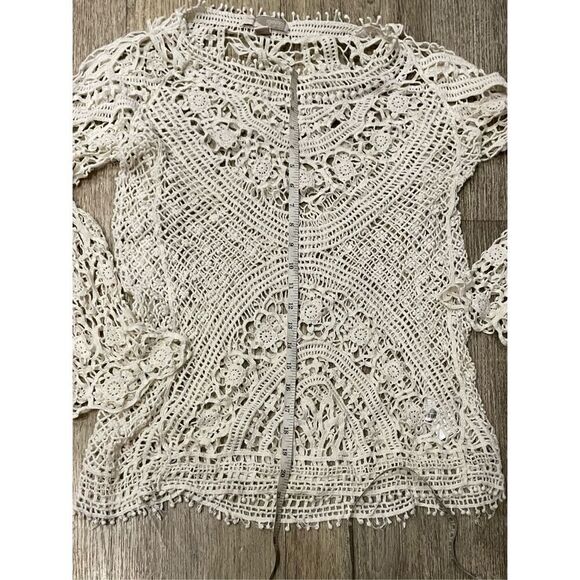 Forever 21 Knit Crochet Long Sleeve Large Top - Picture 3 of 4
